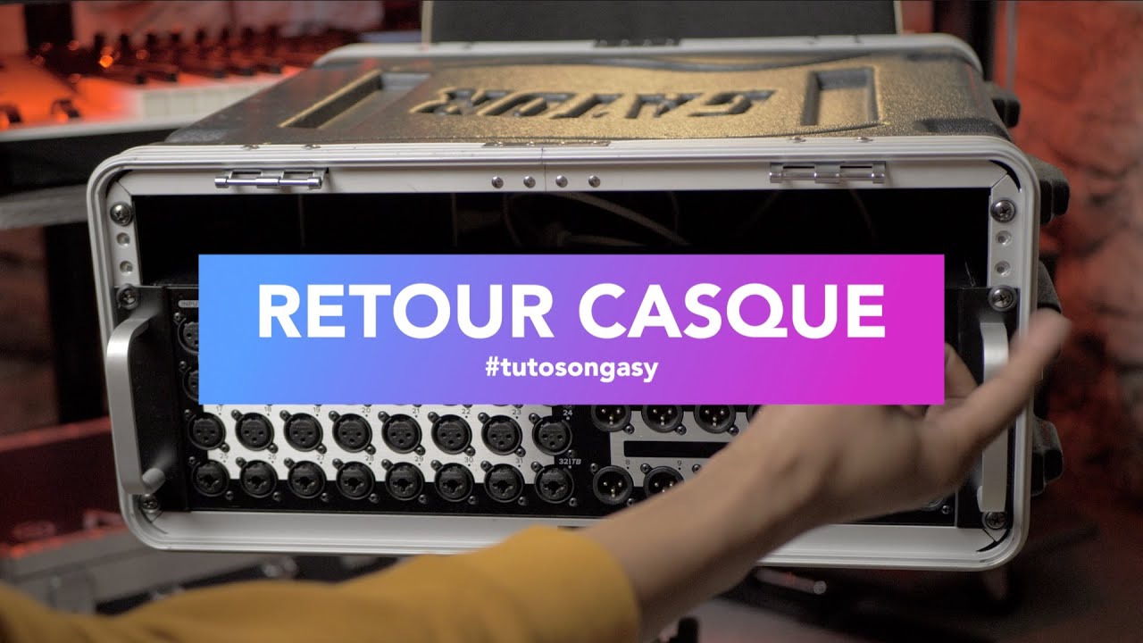 Tombotsoan'ny retour casque sy branchement