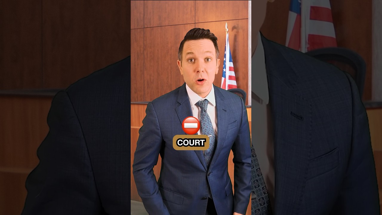Never Wear This To Court! #law #education