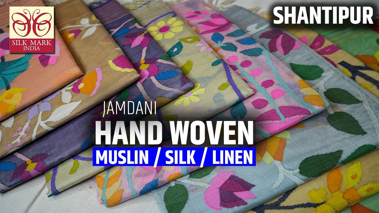 Mesmerizing Hand Woven Muslin Jamdani, Khadi, Cotton, Silk Saree Wholesaler in Nadia, Shantipur