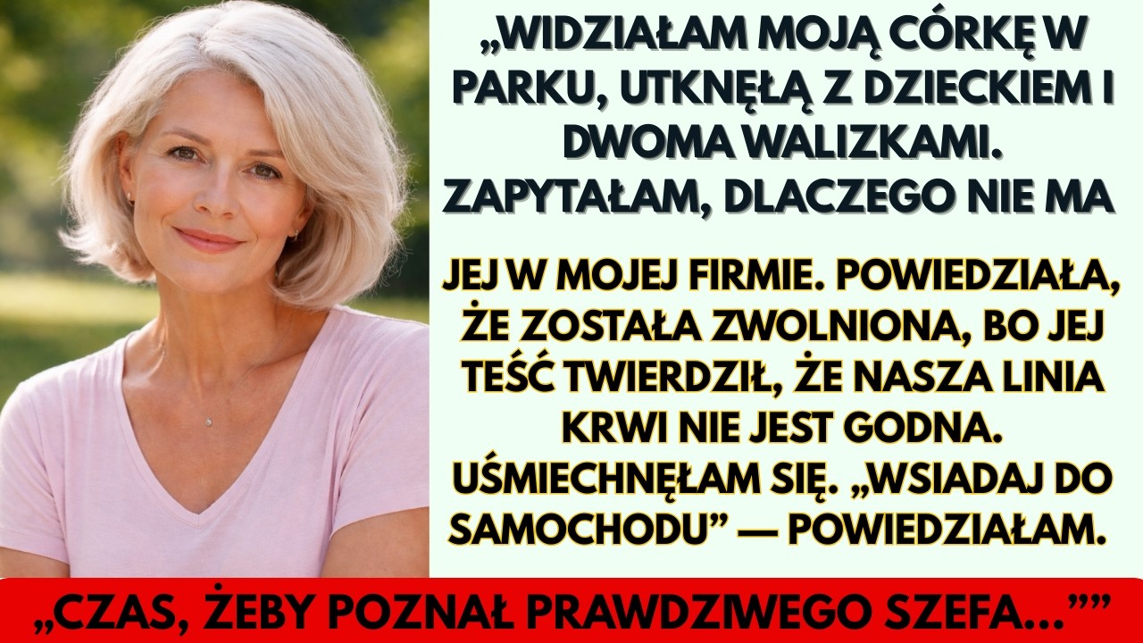 Moja córka utknęła w parku z dzieckiem i walizkami. Zapytałam dlaczego...