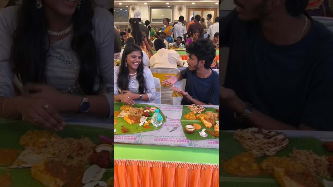 Eating in unknown Marriage 😮😂🔥 Wait till End #ytshorts  #funwithsiblings