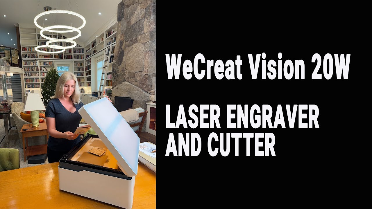 WeCreat Vision 20W LASER ENGRAVER AND CUTTER REVIEW.  5 IN 1 LASER AT AN AFFORDABLE PRICE