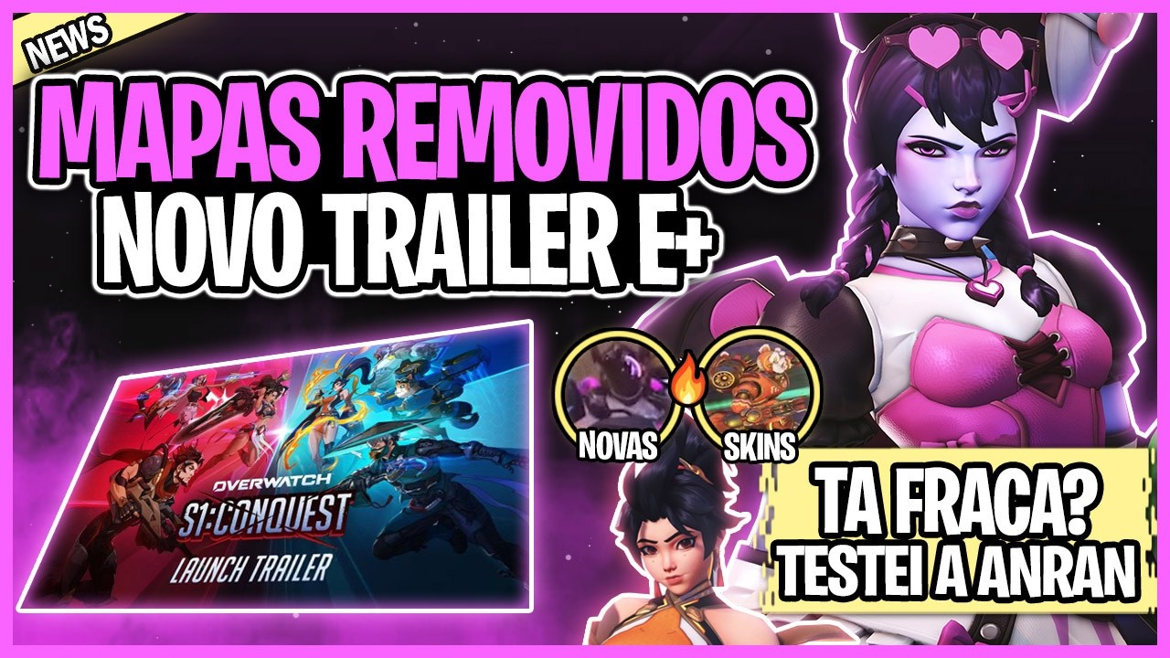 2 MAPAS REMOVIDOS, NOVO MAPA, TRAILER SEASON 1, ANRAN É RUIM OU BOA? BATE-PAPO E NOTÍCIAS OVERWATCH