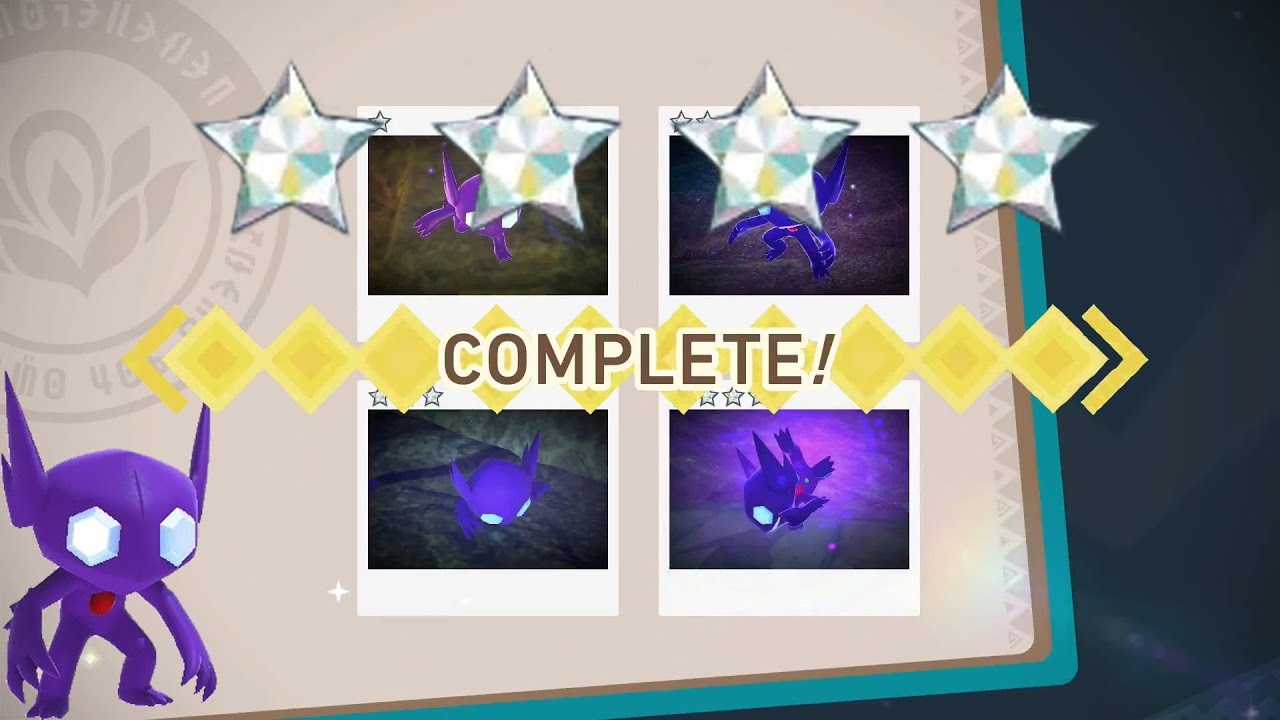 How To Get 1 To 4 DIAMOND STARS For Sableye! New Pokemon Snap!