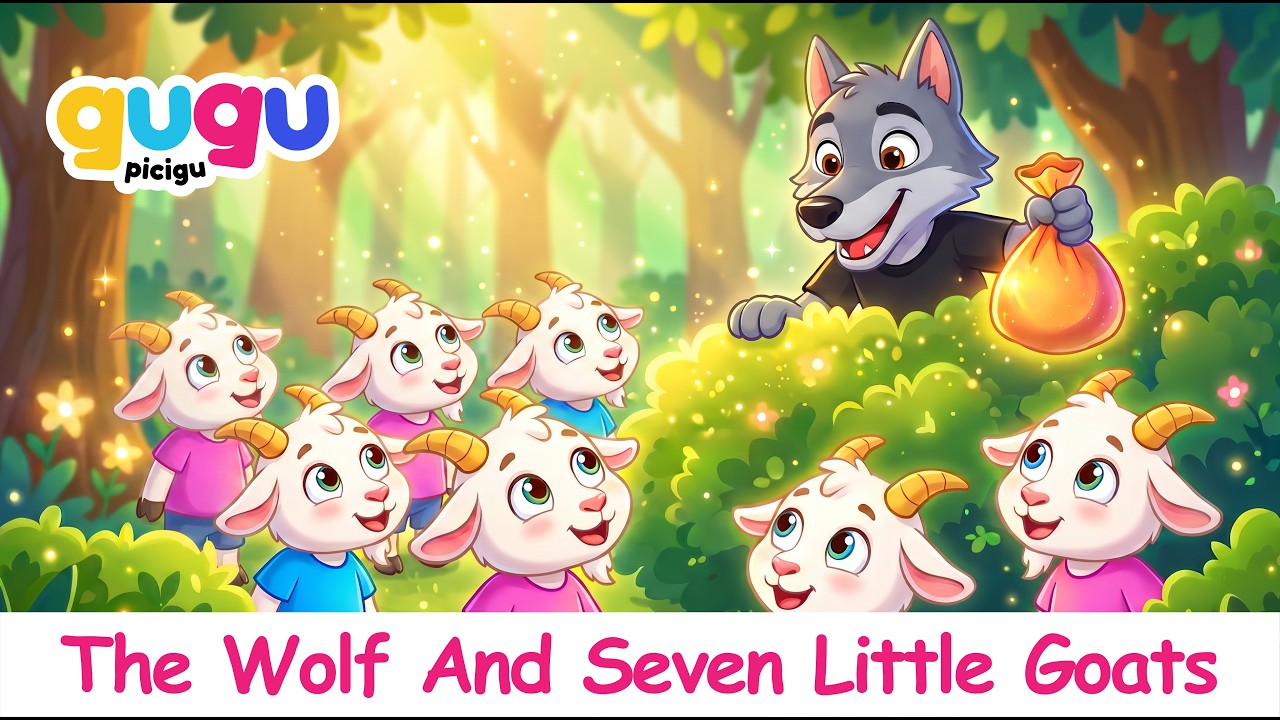 The Wolf and the Seven Little Goats | Bedtime Stories for Kids | Gugu Picigu