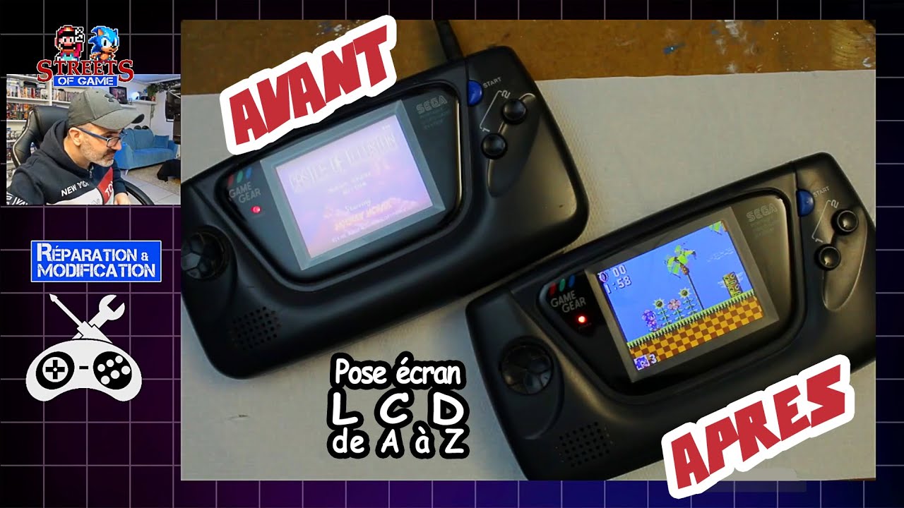 GAME GEAR - Montage d'un écran LCD de A à Z