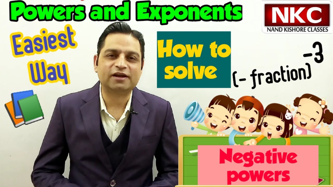 Powers & Exponents| How to Simplify a Negative Fraction Raise to a Negative Power| Basic Concept