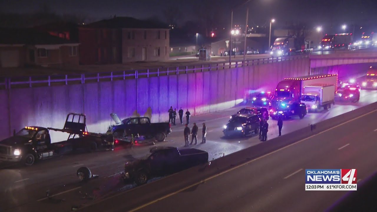 2 hurt, 1 arrested after overnight crash on I-35