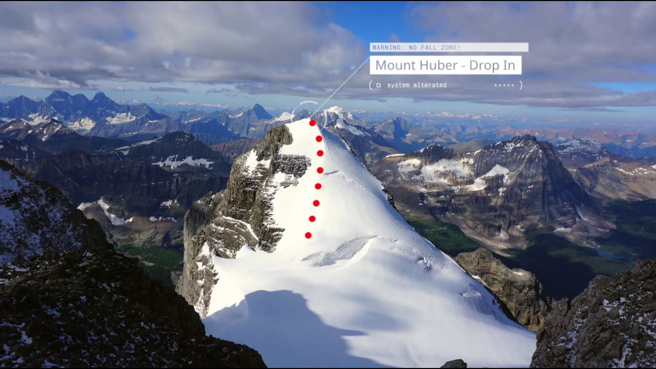 Skiing Mount Huber - 11,050ft - Between a Cliff and a Crevasse