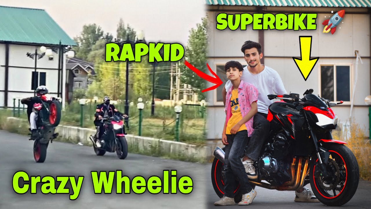Vlog With ​⁠@Rapkidarfat And Danish Bhat | crazy wheelie | SUPERBIKE 🚀 ​⁠@umee_official__