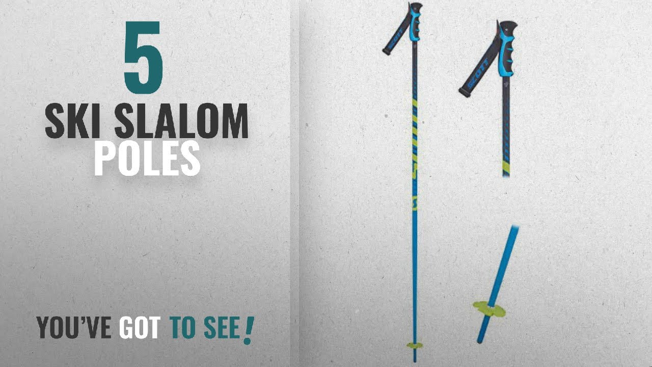 Top 10 Ski Slalom Poles [2018]: Scott Punisher Ski Poles, Unisex, 254152-0003, Blue, 125