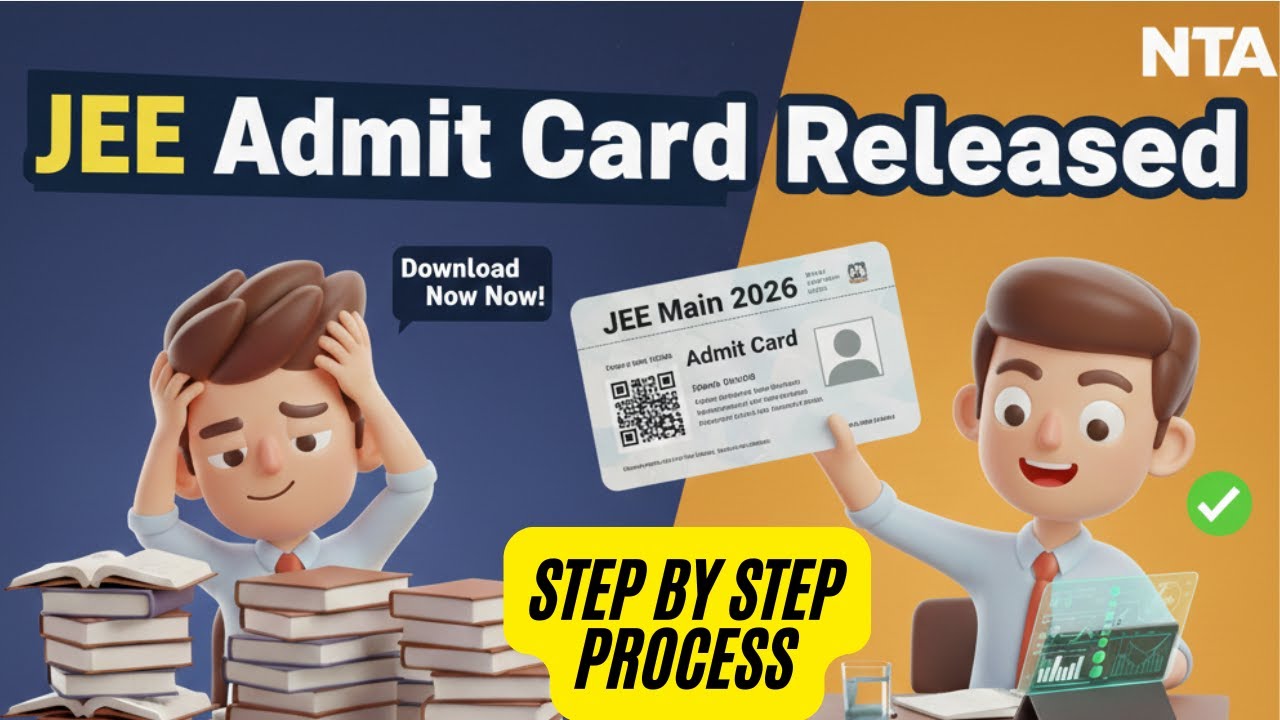 JEE Main 2026 Admit Card Released🔥 Step by Step എങ്ങനെ ഡൗൺലോഡ് ചെയ്യാം?  Instructions for Exam Day.