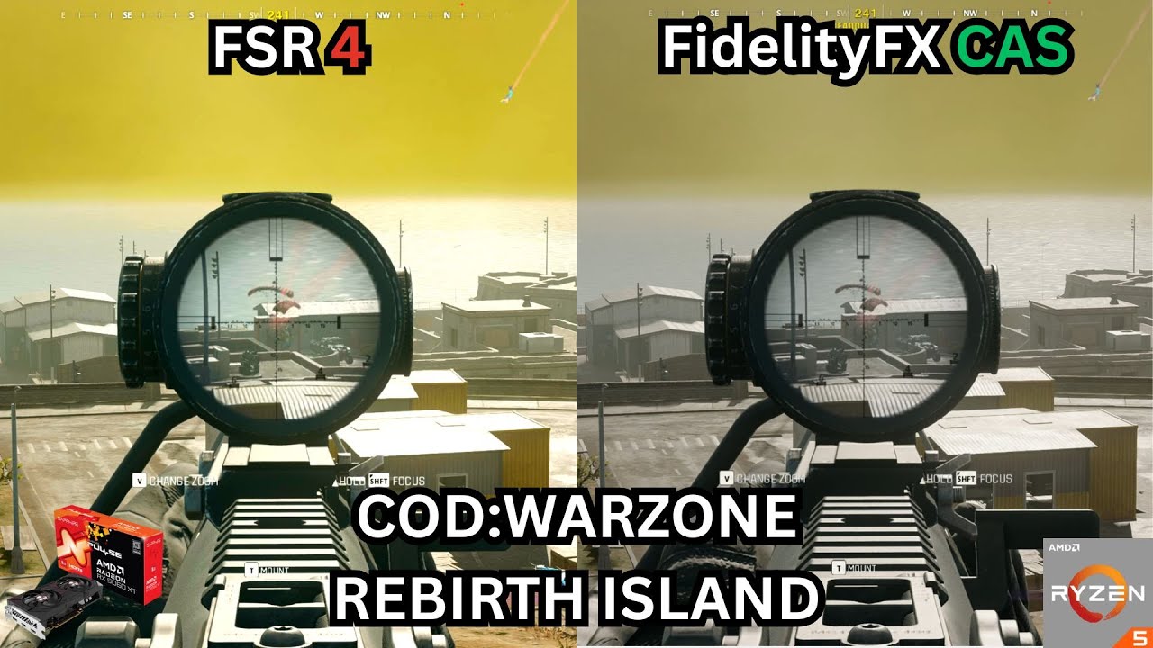 Call of Duty: Warzone | FSR4 vs FidelityFX CAS |  RX 9060 XT 16GB | RYZEN 5 5600X | 1440p & 1080p