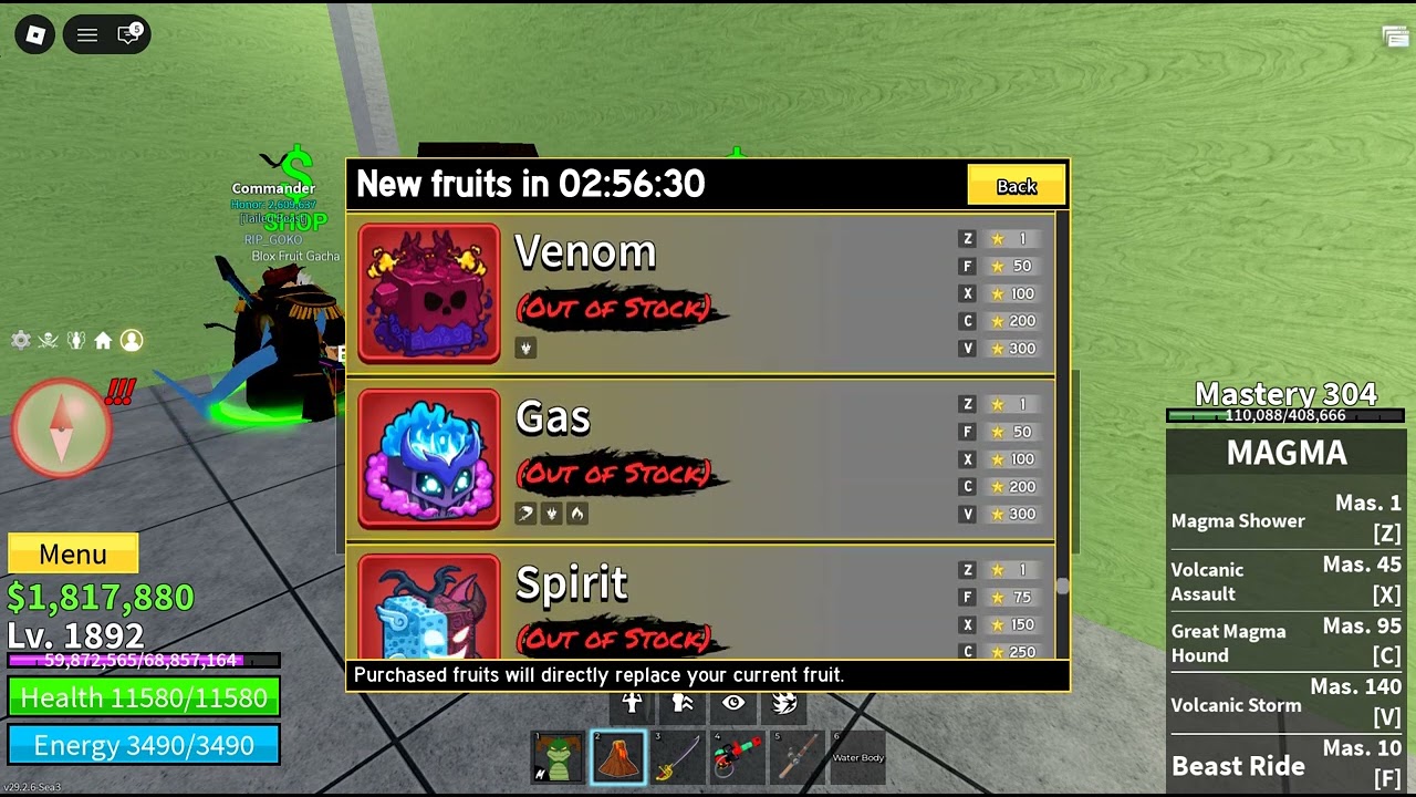 Blox Fruits Stock!
