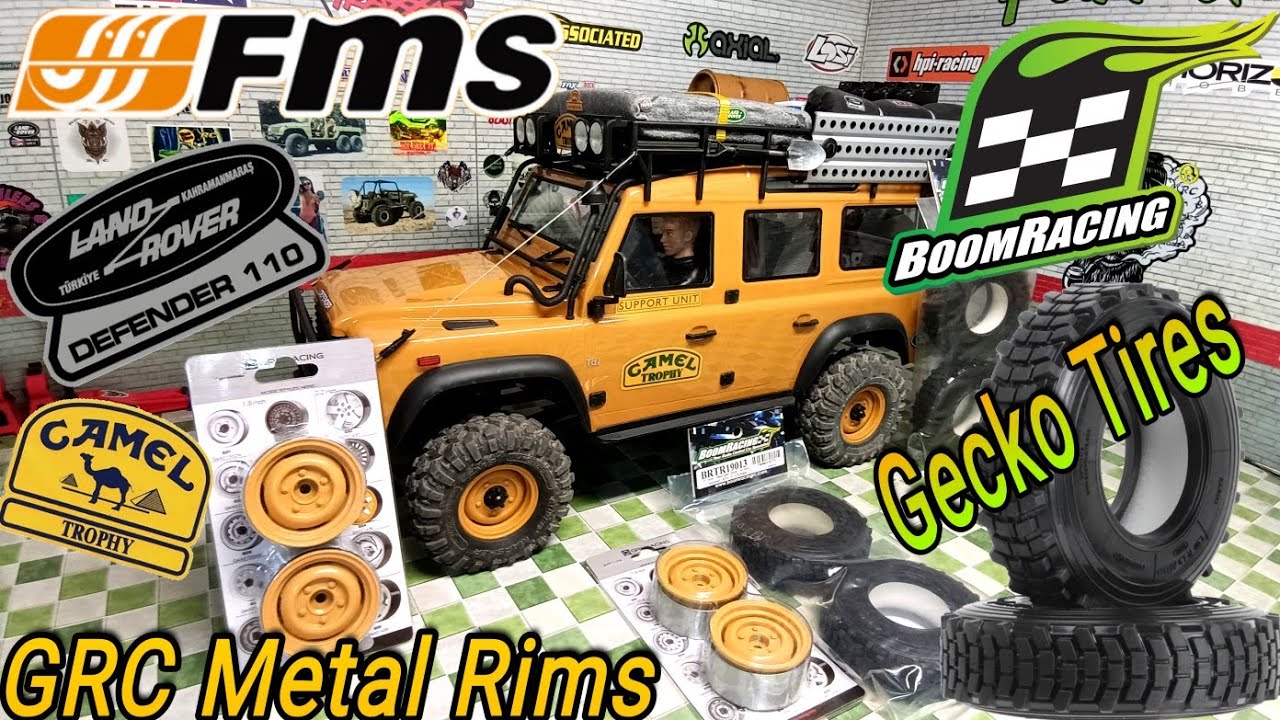 Модернизация обода Fms FTX10 Defender 110 Camel Trophy GRC и шин Boomracing #rc #rccrawler