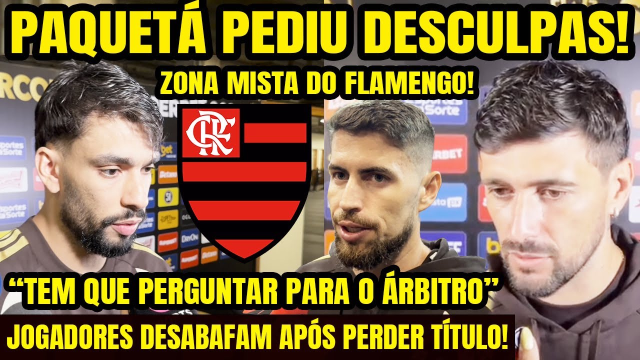 “NÃO POSSO PERDER UM GOL DESSE” PAQUETÁ ABRE O CORAÇÃO E PEDE DESCULPAS AO FLAMENGO NA ESTREIA! E+