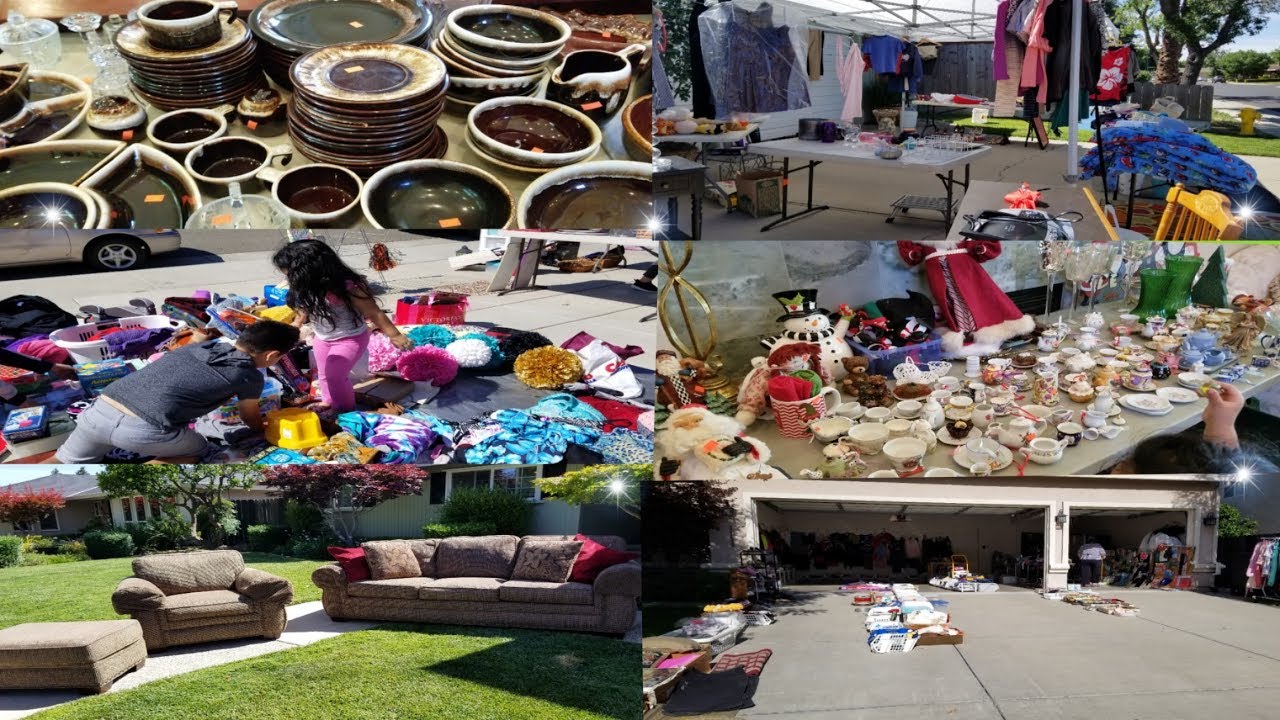 GARAGE SALE 🏺🧸LO QUE SACAN AVENDER LOS GRINGOS  EN  (USA)🎨MEGA SALE