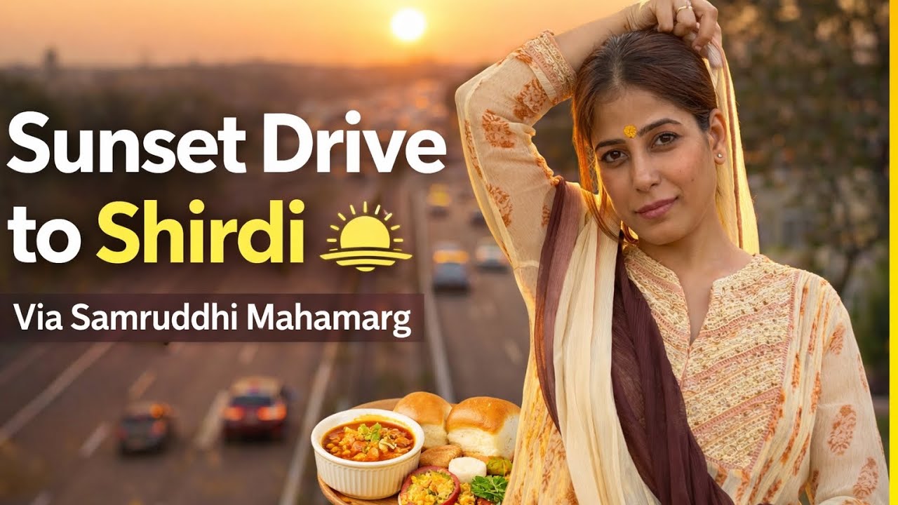 “Mumbai to Shirdi Road Trip 🚗 | Samruddhi Mahamarg | Sai Baba Darshan & local food”