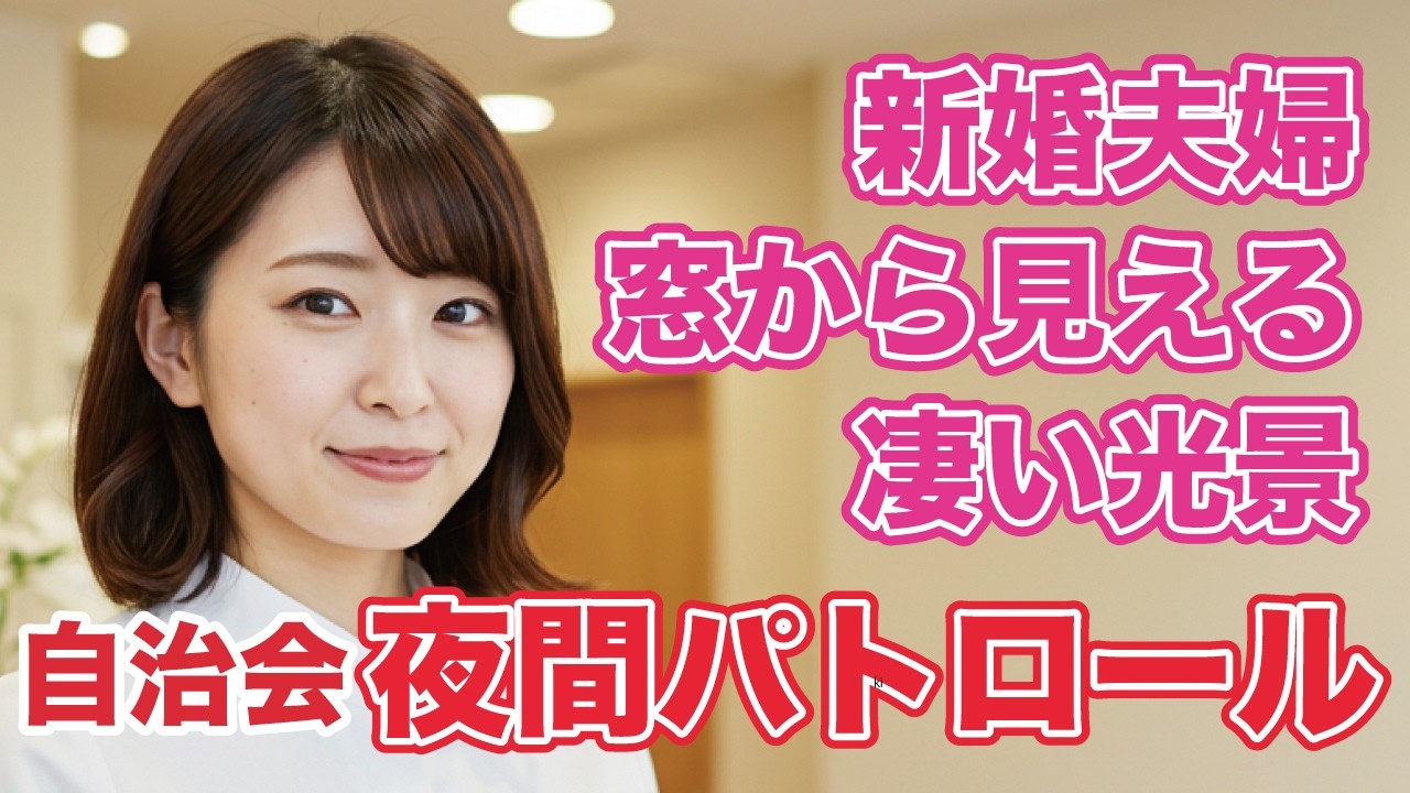 『女性朗読』自治会長の夜間パトロール。隣の若夫婦の甘い声に、なぜか伊藤さんの声が混ざる──ベランダで耳を澄ませてしまった
