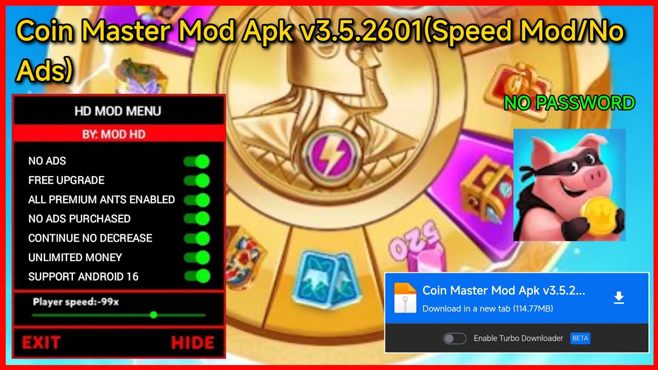 Coin Master Mod Apk Unlimited Spins Android Hindi Download Link 2026 Mediafıre How To