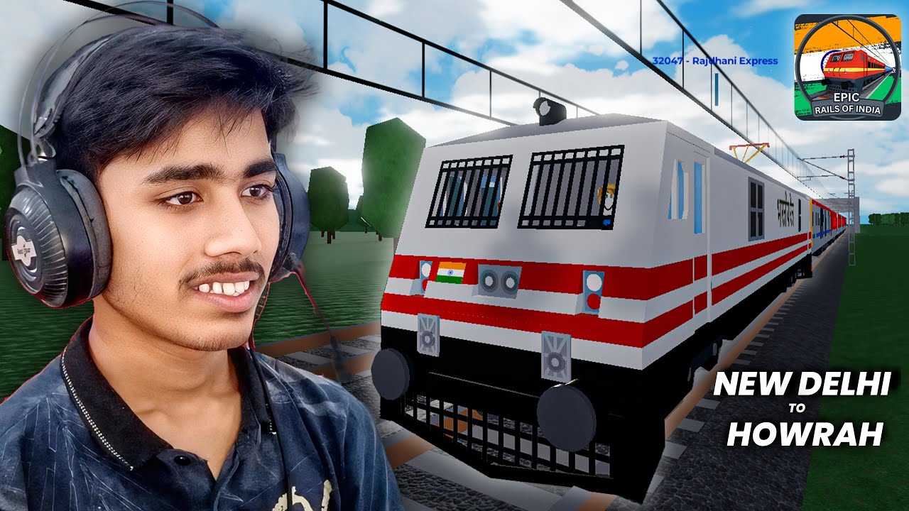 New Delhi To Howrah | Epic Rails of India | Full Train Journey | Roblox Train Game | Anand Plays