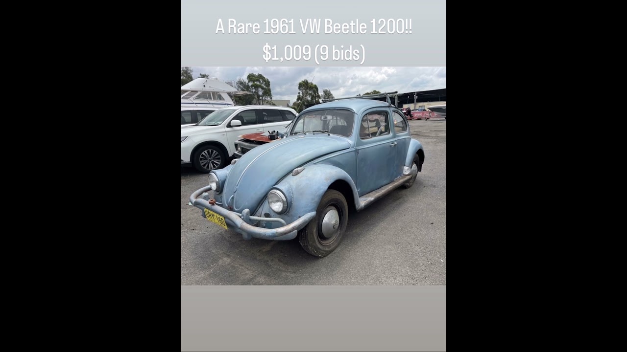 A Rare 1961 VW Beetle 1200!! #Volkswagon #VWBeetle #VW
