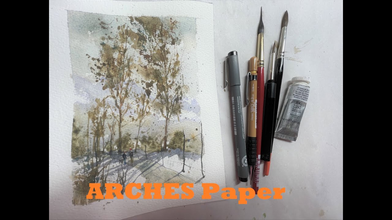 Arches Watercolor Paper & Landscape Tree Painting - with Chris Petri