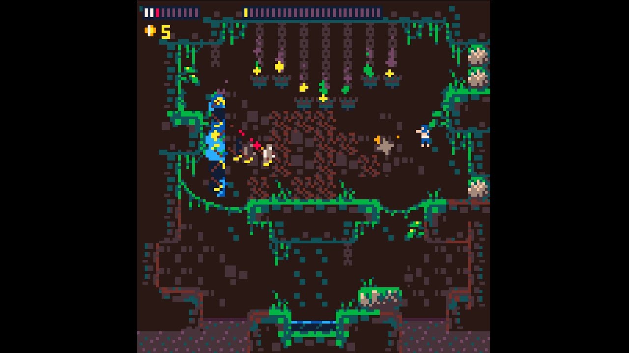 Ninja Game v0.1b on Pico-8, boss fight changes