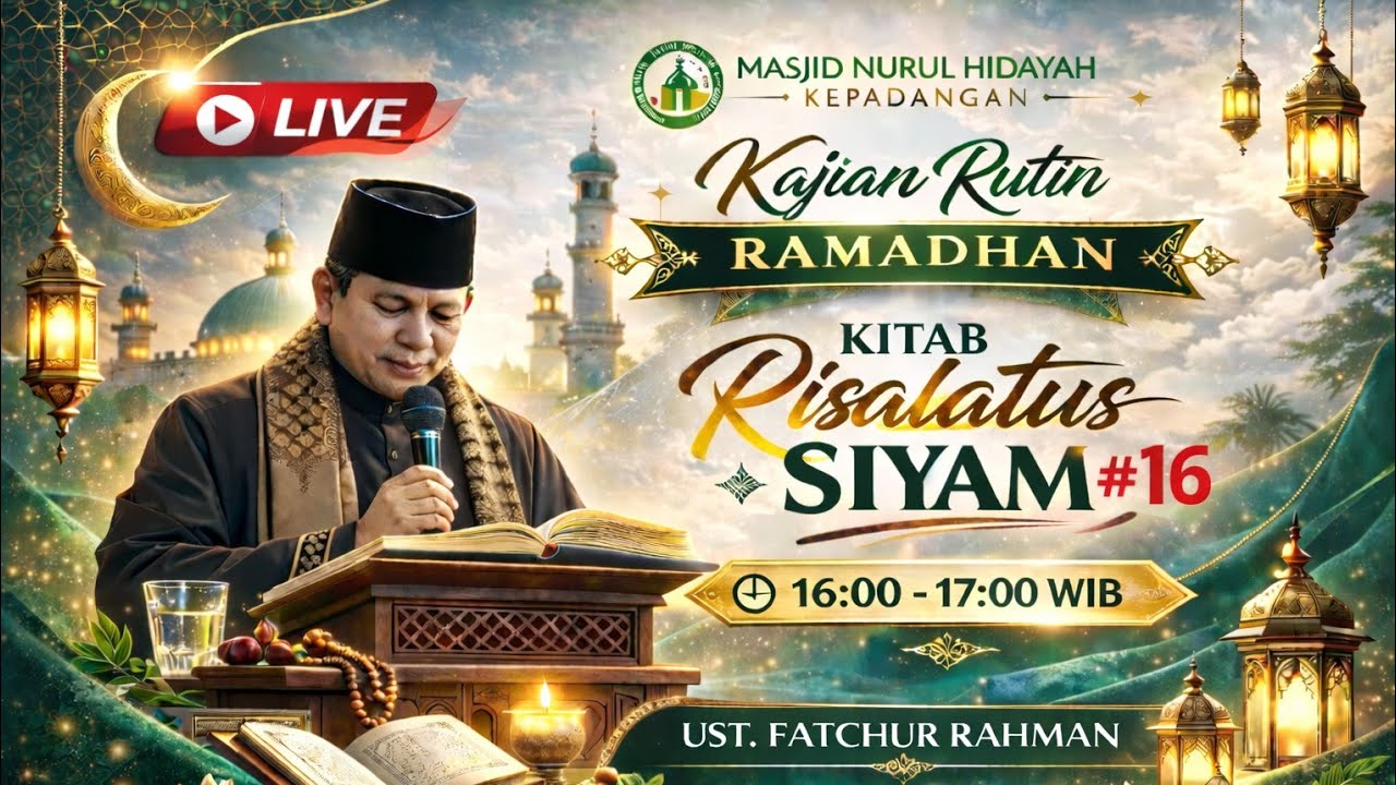 [LIVE]🔴 RISALATUS SIYAM, UST. FATCHUR RAHMAN, KAJIAN RUTIN RAMADHAN, MASJID NURUL HIDAYAH KEPADANGAN