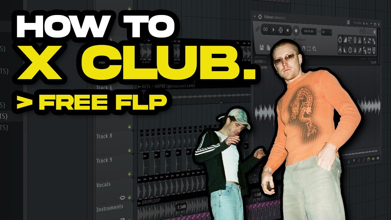 How to  X CLUB (HARDGROOVE TECHNO) [FREE FLP]