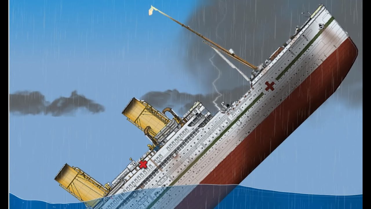 HMHS Britannic Ship sinks after multiple lightning strikes | Floating Sandbox - Part 2