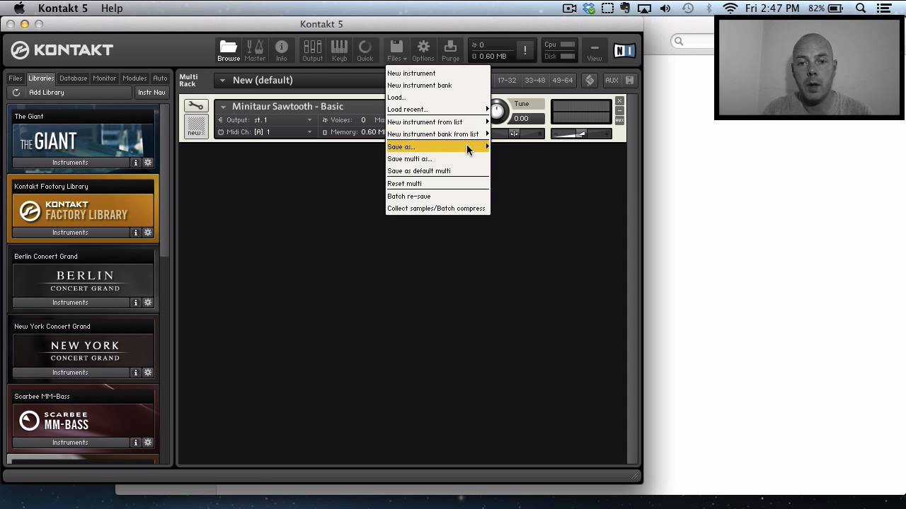 Kontakt Tutorial Series Pt 6 - Saving Instruments