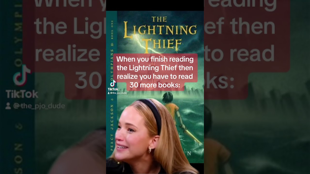 When you finish reading the Lightning Thief then realize you have to read 30 more books: