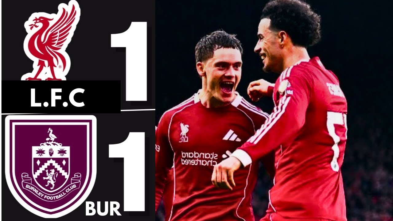 Liverpool vs Burnley 1-1 | All Goals & Match Highlights | Premier League