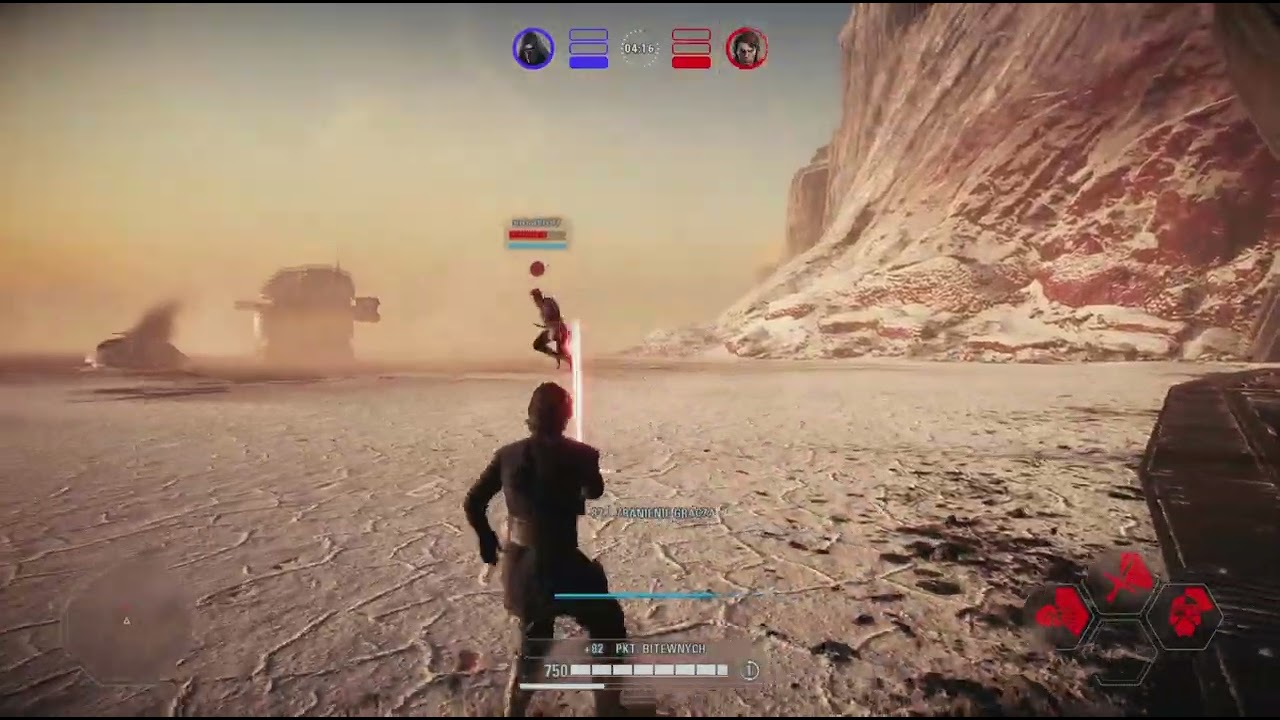 Star Wars Battlefront 2 - Zmagania bohaterów | 1vs1 Crait ( gościnnie Mrmiki217 )