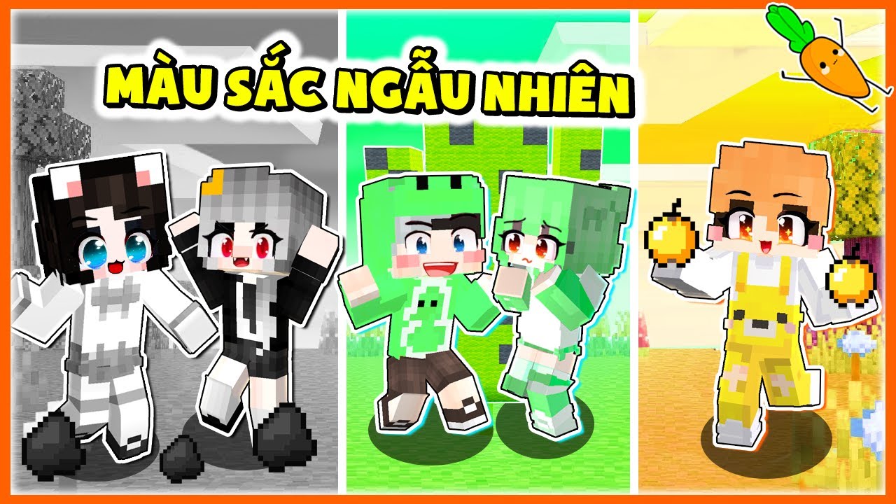 Kamui và Hội Chị Em Đại Chiến Màu Sắc Ngẫu Nhiên trong Minecraft