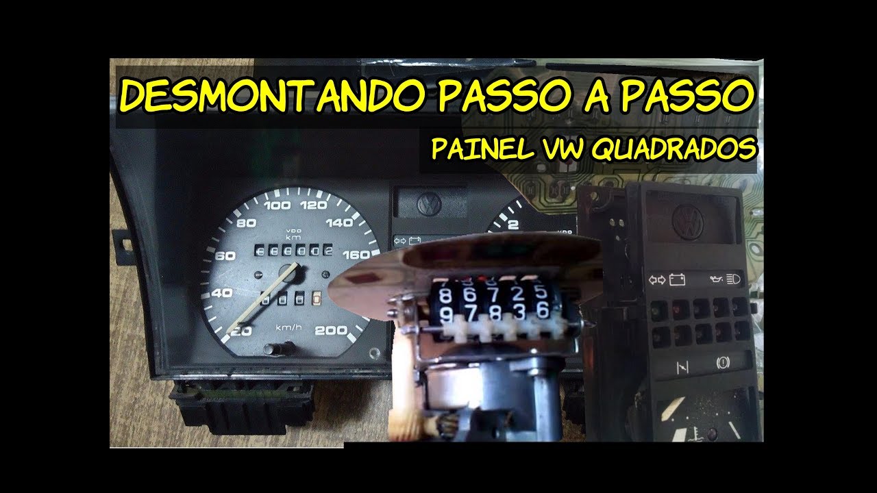 COMO DESMONTAR PAINEL VW PASSO A PASSO E ARRUMANDO O MARCADOR DE KM