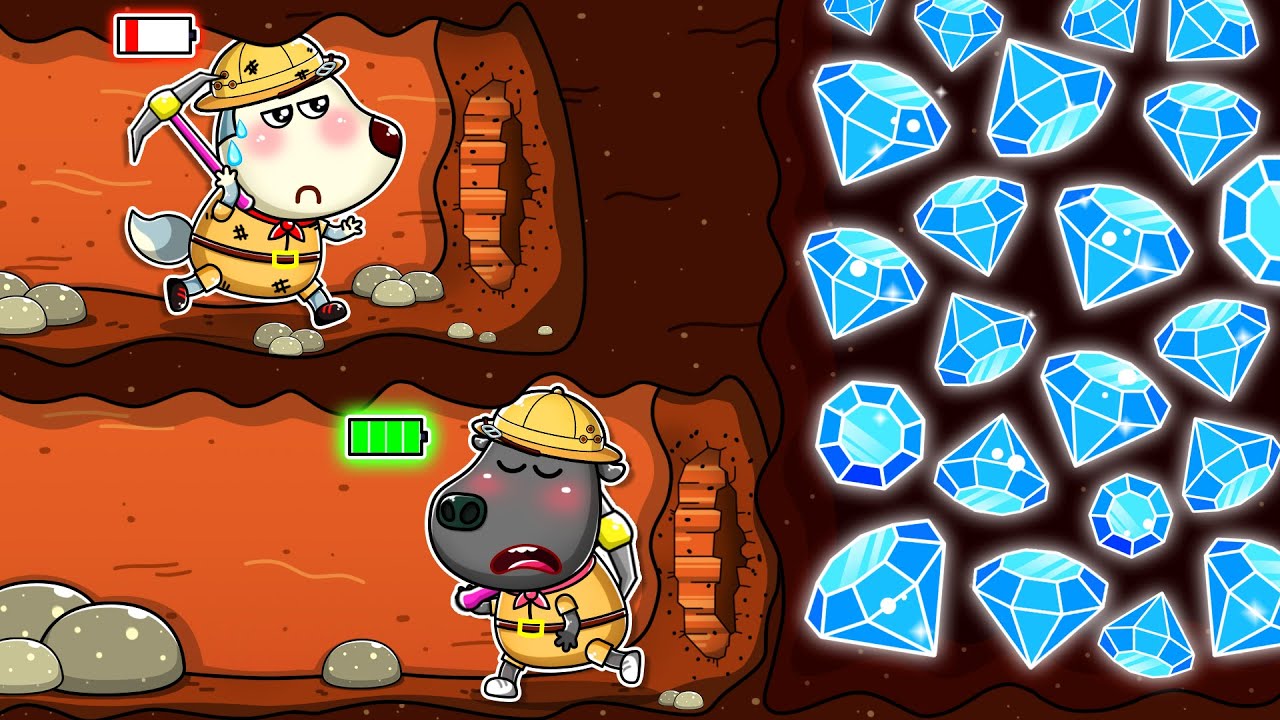 Wolfoo - Dibujos Animados 🎬 La aventura de Wolfoo en el subsuelo 🪨 ¡No Te Rindas!