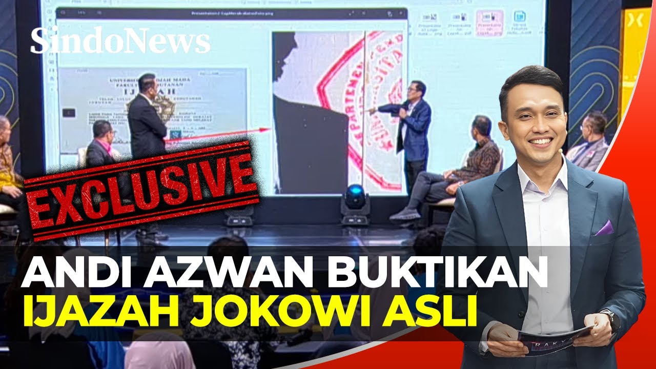 Isu Ijazah Palsu Timbulkan Keraguan Publik, Andi Azwan Buktikan Ijazah Jokowi Asli | Rakyat Bersuara
