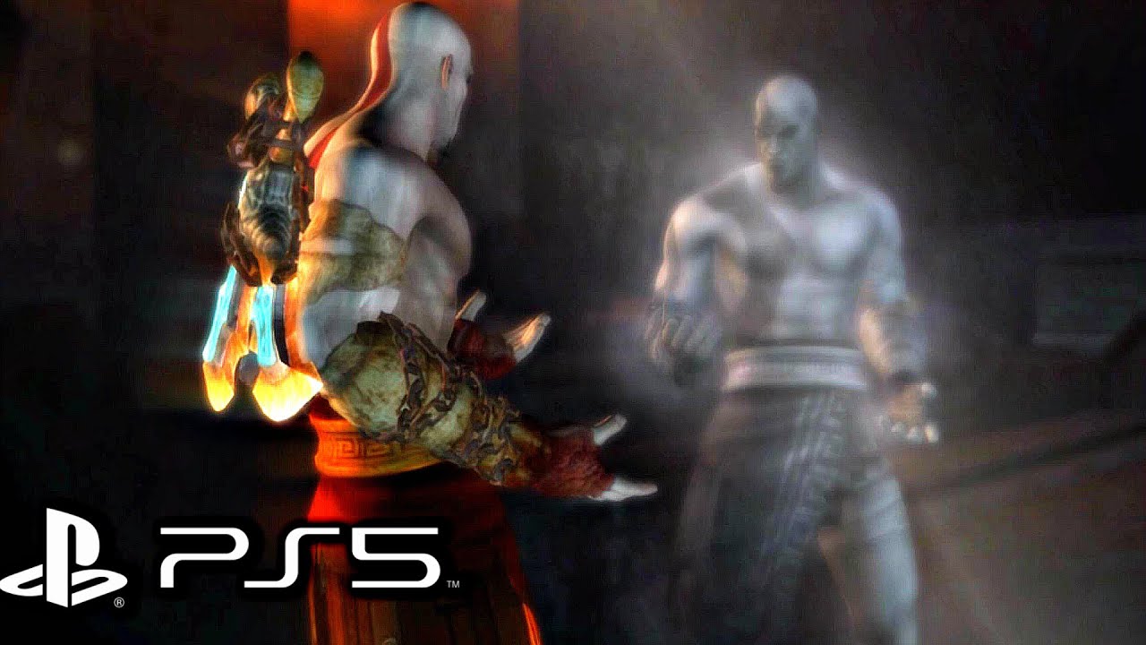 God of War Remastered (PS5) - Shadow Kratos Boss Fight (Ghost of Sparta) 4K 60FPS