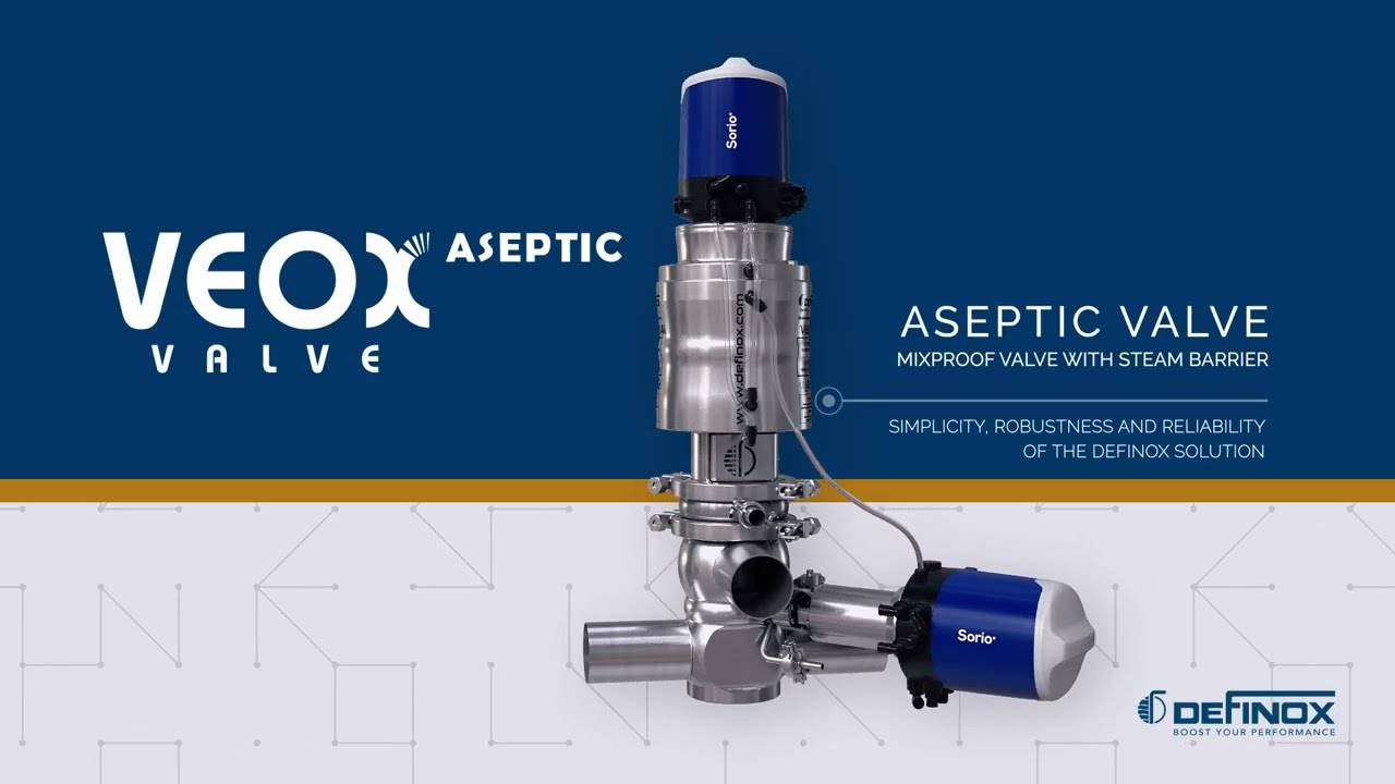 Aseptic VEOX mixproof valve with sterile barrier