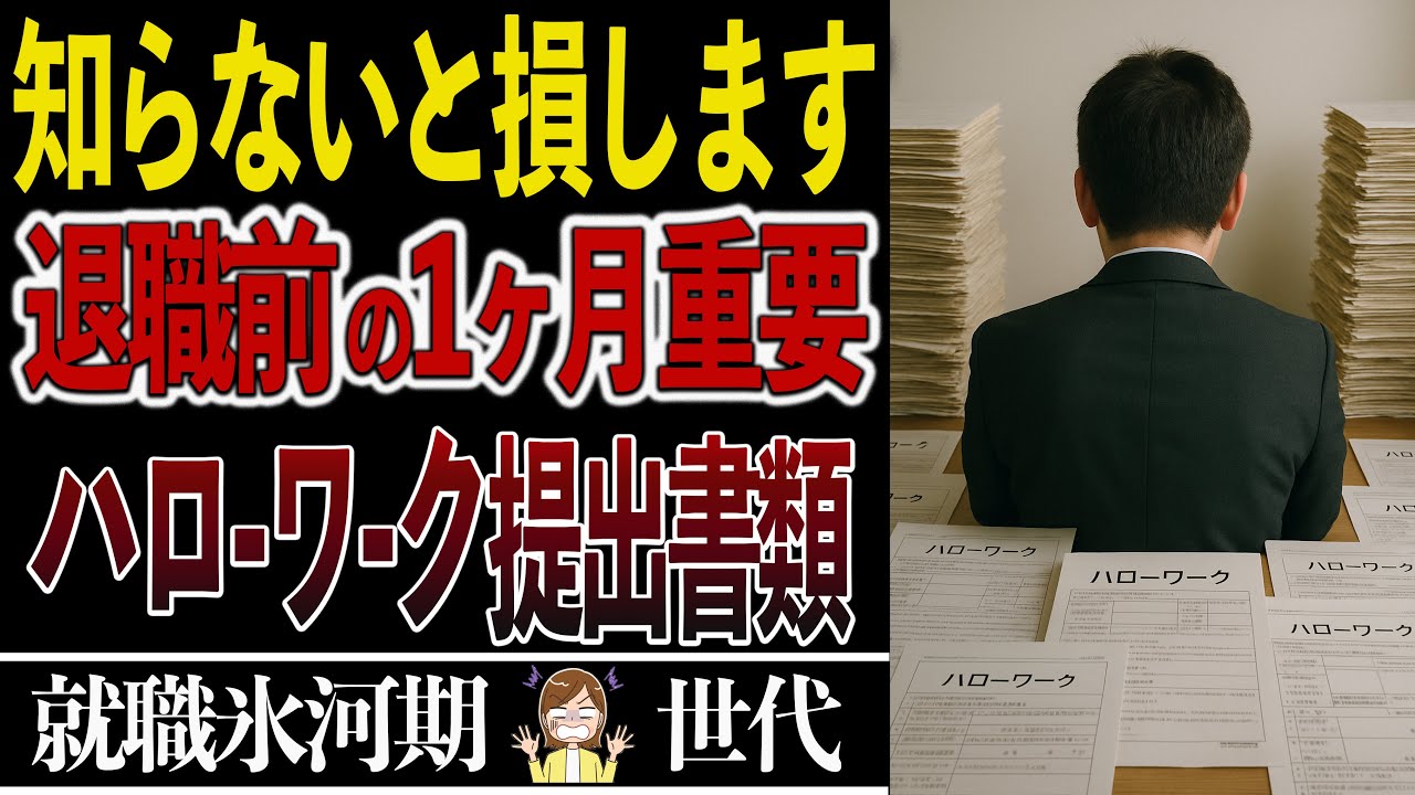 【離職票だけではない!?】退職後のハローワークを最もお得に活用する準備。ハローワークに持っていく書類5選【失業保険】【基本手当】