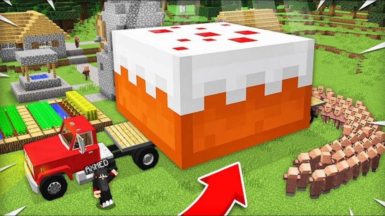 MEN BAYRAM UCHUN QISHLOQDA ULKAN TORT YASADIM!!! MINECRAFT UZBEKCHA