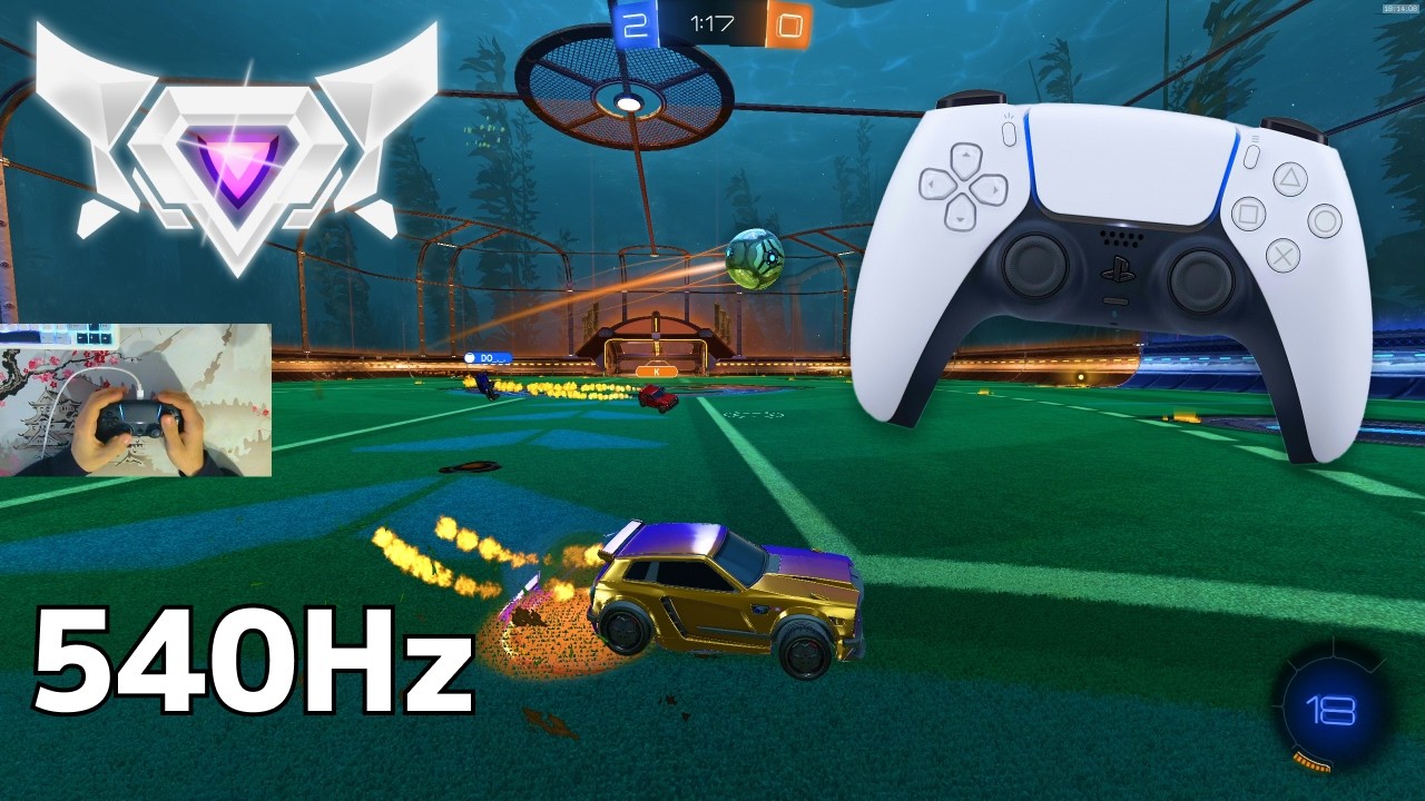 PS5 Controller ASMR 😴 Rocket League Ranked 🏆 Satisfying 360 FPS 4K