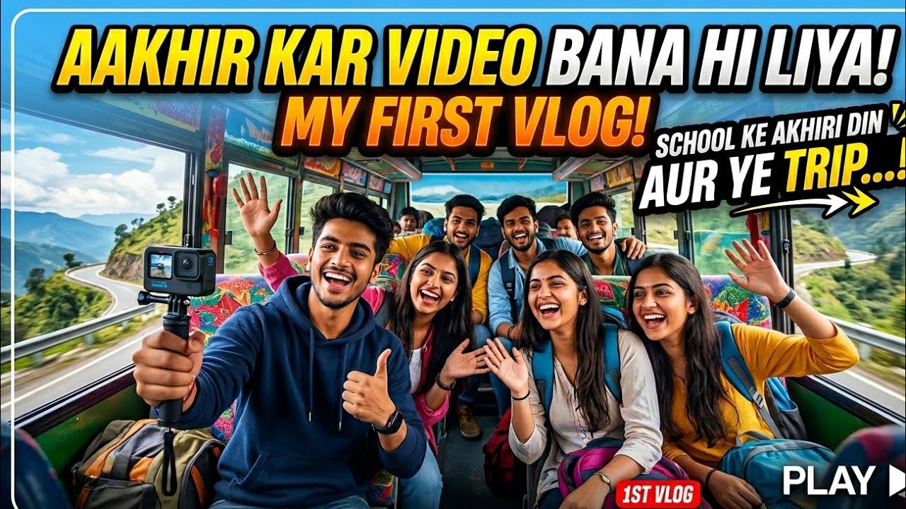 Aakhir Kar Maine Video Bana Hi Liya! My First Vlog || School Ke Akhiri Din aur Ye Trip...