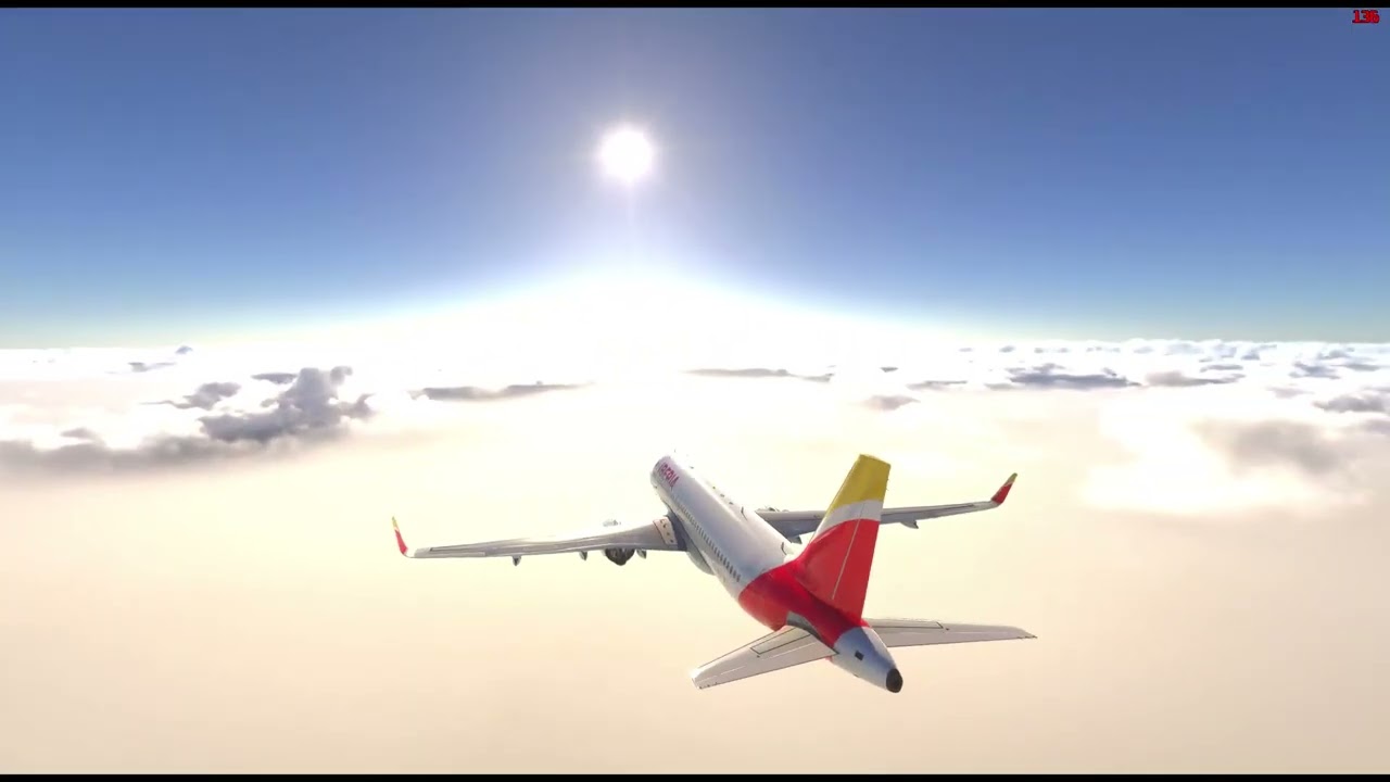 Llegada a Madrid vía ILS 32R, segunda parte y fin de vuelo Asturias-Madrid, Airbus A320 FBW