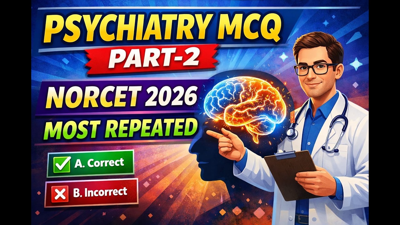 Psychiatric Nursing MCQs with Answers| Part-2| Are You Ready for NORCET?