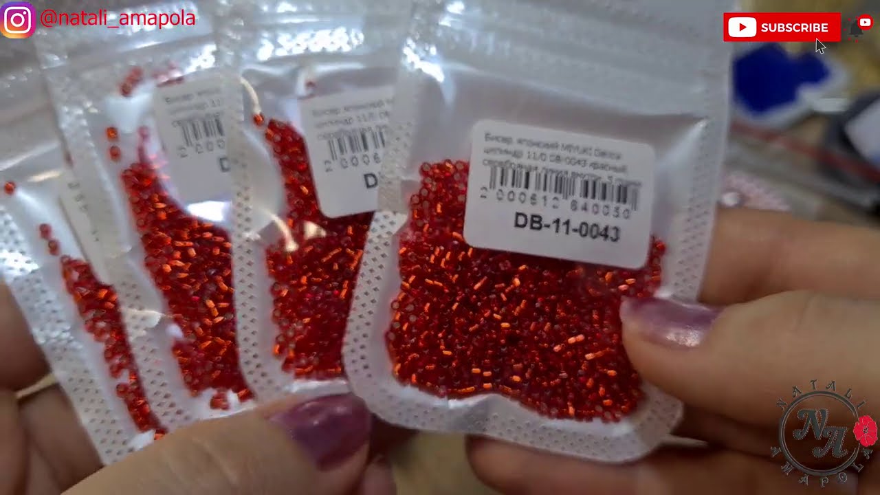 Распаковка посылки с бисером из магазина МЕЛОДИЯ БИСЕРА