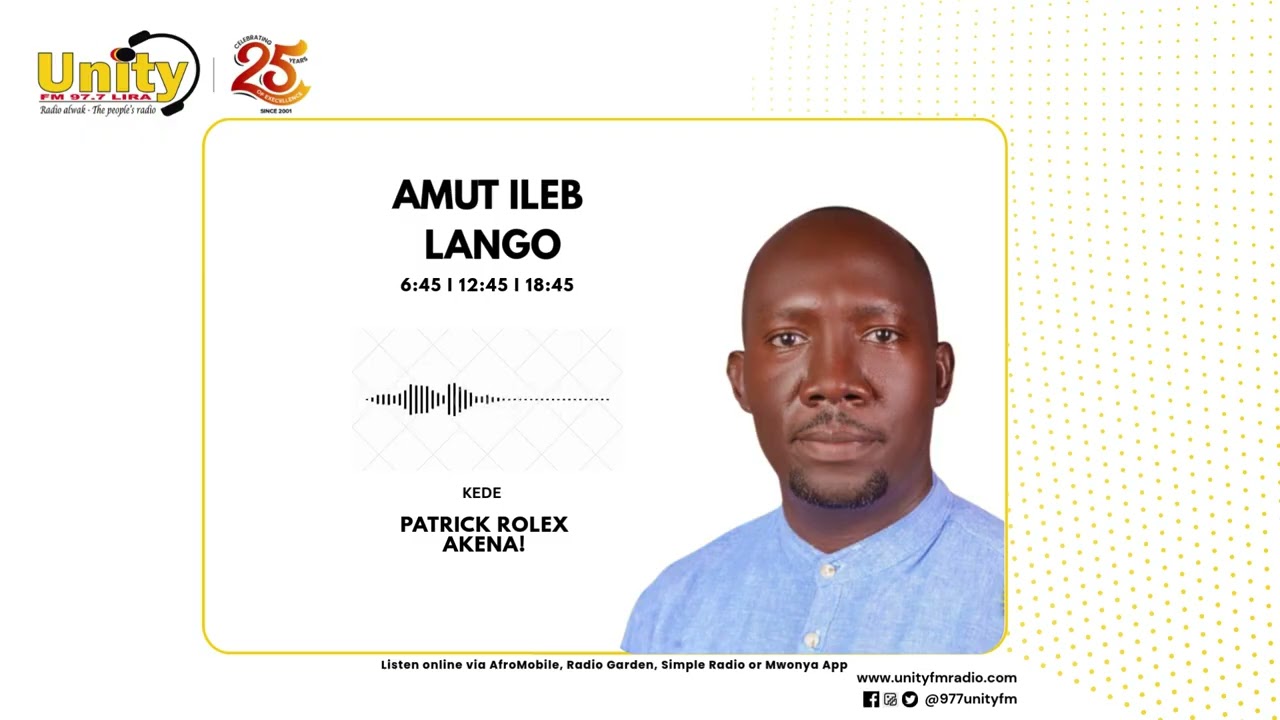 UNITY FM 97.7 LIRA MORNING NEWS [25-02-2026]