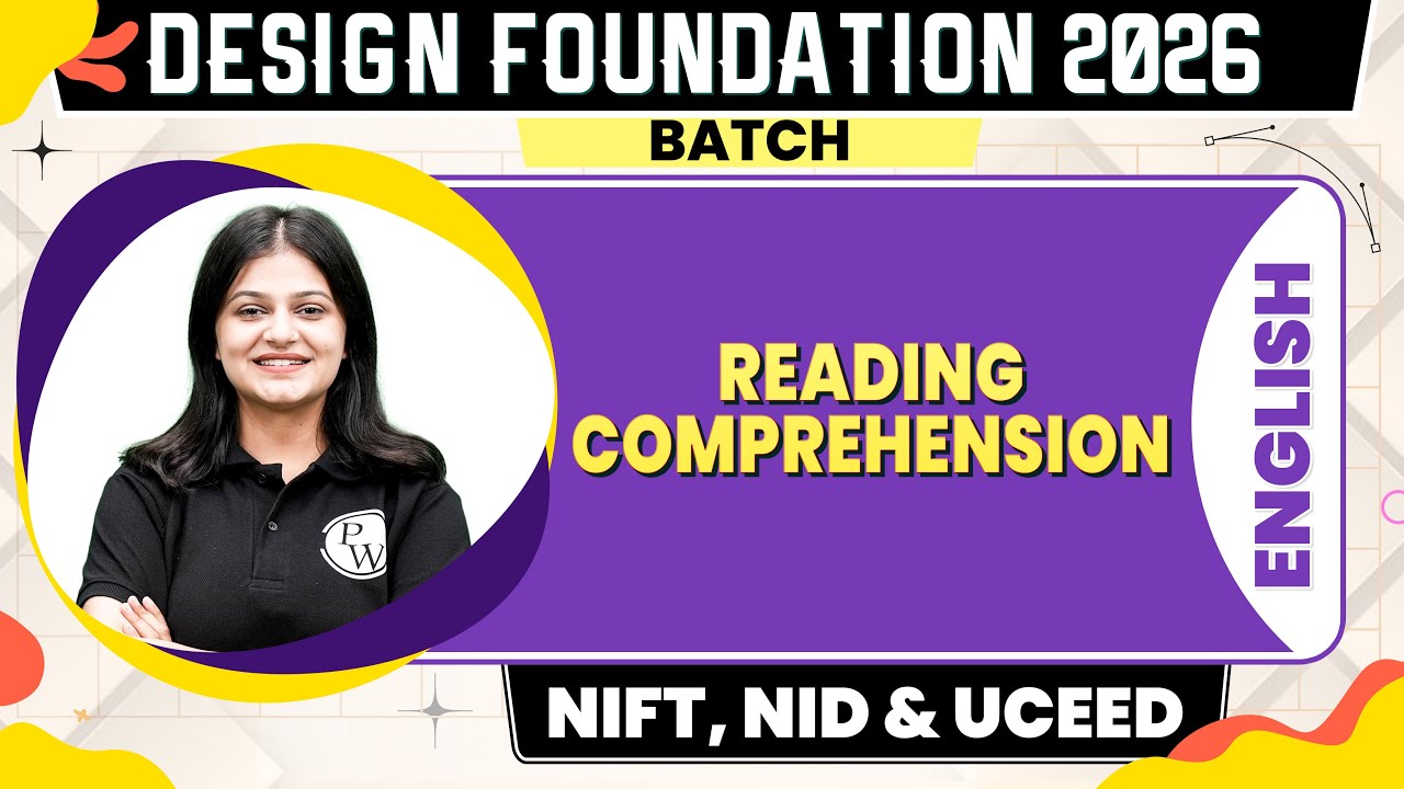 English : Reading Comprehension -1 | NIFT, NID & UCEED 2026